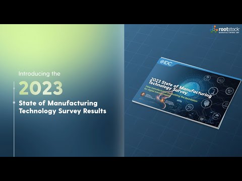 2023 State of Manufacturing Technology Survey