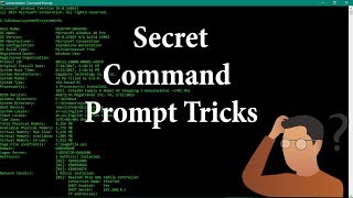 Secret New Command Prompt (CMD) Tricks