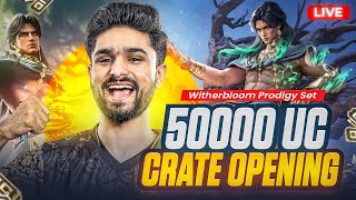 50K UC CRATE OPENING | CONQUEROR RANK PUSH TO TOP 10 | BGMI LIVE