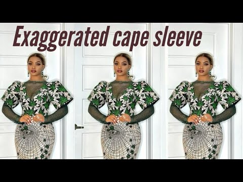 How to draft and cut an exaggerated sleeve