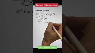common misconception  #maths #mathematics #algebra #algebra1 #mathshelp #algebrahelp #gcsemaths
