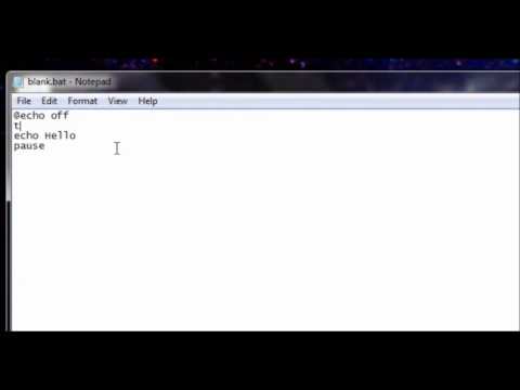 Batch Tutorial: Lesson 10: Finishing Up