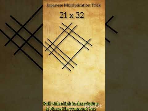 Japanese Multiplication Trick #shorts #youtubeshorts #multiplicationtricks #viralshorts