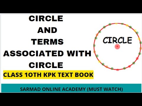 CIRCLE AND TERMS ASSOCIATED WITH CIRLE (SOLVED MCQ'S)                  10TH SCEINCE (KPK TEXT BOOK)