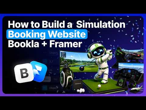Ultimate Racing, Flight & Golf Simulator  Website Tutorial | Online Booking with Framer & Bookla