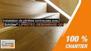 Réalisation de plinthes lumineuses avec Schlüter®-DESIGNBASE-QD