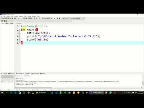 Factorial of a Number In C Programming
