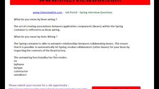 What is Autowiring in Spring