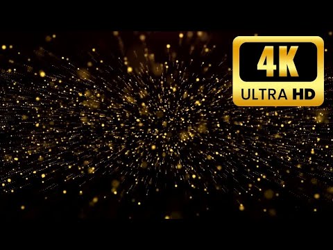 4K TV Art | Sparkling Gold Glitter | Luxury Motion Particle Study