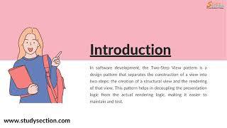 Learn Two Steps View Pattern in C# | #studysection