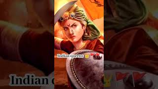 Indian Queens 👑🚩🚩.The warrior queens of India having beauty with brain #indianqueen #indian #history