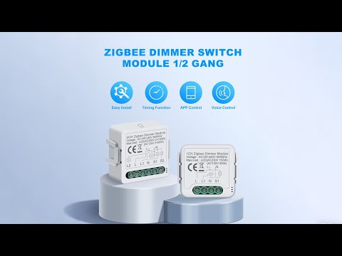 GIRIER Tuya ZigBee 3.0 Smart Dimmer Switch Module 10A, Supports 2 Way Control Dimmable Switch