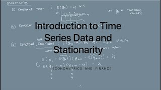 Introduction to Time Series Data and Stationarity