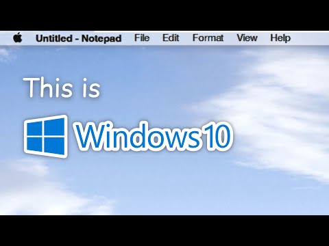 Windows 10 but it looks like MacOS. (Mac OS Transformation Pack 5.0 Demo)