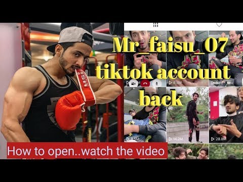 Mr.faisu_07 Tiktok Account Back | How to open mr_faisu_07 account watch the video