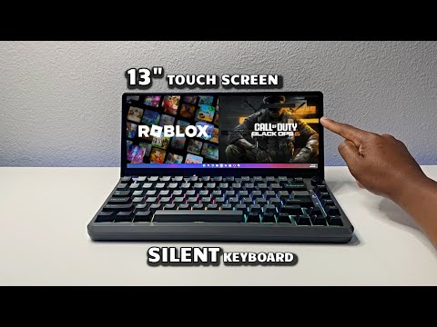 K3 Silent Gaming Keyboard with 13" Touch Screen Monitor!