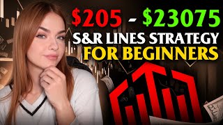 SUPPORT AND RESISTANCE LINES STRATEGY FOR BINARY OPTIONS $205 TO $23075 (Tutorial how it works)