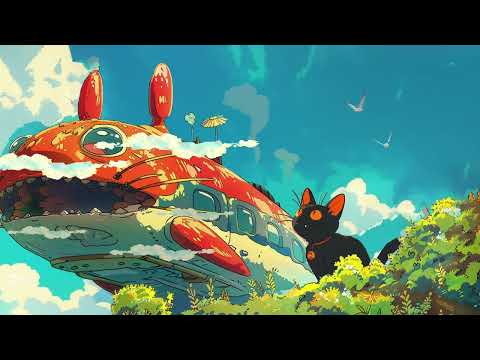 adventure with my cat 🌸 lofi hip-hop music | relaxing background playlist