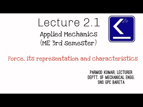 Applied Mechanics Lecture 2.1