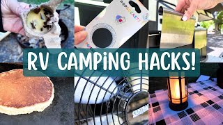 16 Rv CAMPING HACKS That make camp life easier! | Rv Camping | Rv Living
