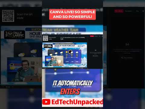 Canva LIVE Unlocked: SO simple and SO powerful! #shorts #canva #live #podcast #edtech #interactive