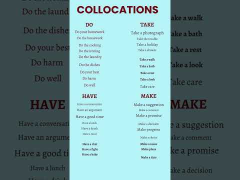 COLLOCATIONS #english#tendencias #literature