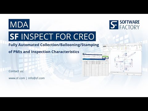 SF INSPECT for PTC Creo - Automated Stamping of PMIs