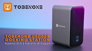 TobenONE Docking Station Dual Monitor 13-In-2 Triple Display USB-C Hub for MacBook Pro/Air