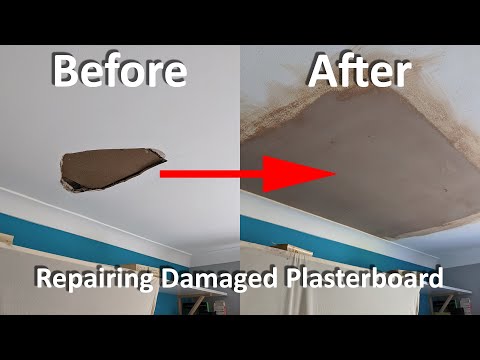 Fixing drywall - Repairing A Hole - Fixing Plasterboard - How To Fix Drywall