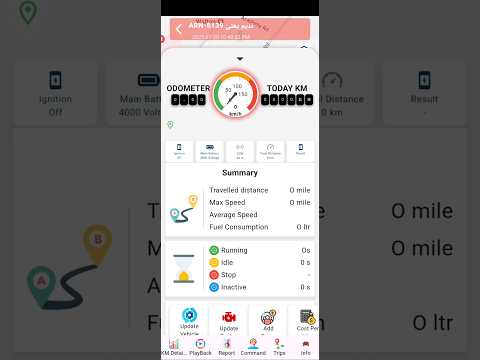 Android and ios application new UI WITH biomatric and fuel gpswox #tracking #trackingtool #selftrack