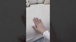 The most beautiful half white sofa cover. #sofacover #sofadecor #cushioncover