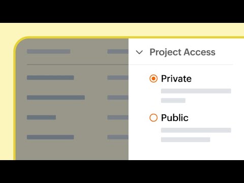How to convert a project to Public/ Private Project!