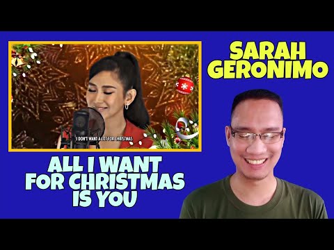 SARAH GERONIMO | All I Want For Christmas Is You | Sarah G Christmas Treat | EVENTS HOST REACTION