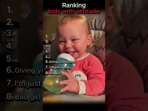 Ranking kids with attitude #shorts #funny