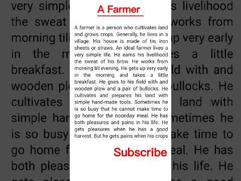 A Farmer paragraph. #paragraph