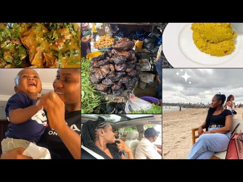 WEEKLY VLOG: Shopping In a LAGOS FOOD MARKET+ FAMILY TIME+COOKING for my small family.