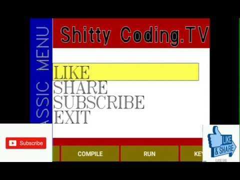 Selection Menu in C