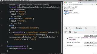 55 Modern JavaScript 09 007 Player Message Function