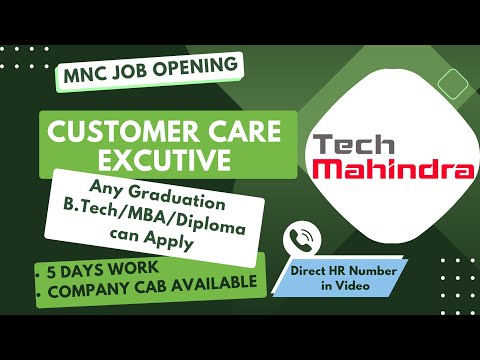 JOB Opening Tech Mahindra Hiring for Customer Care Executive