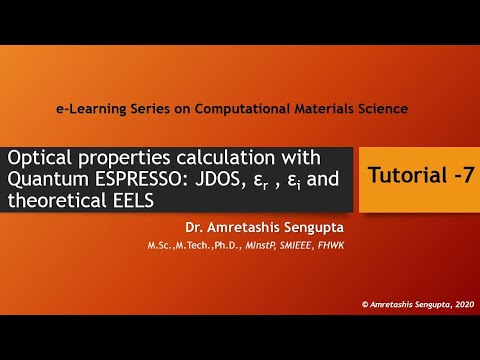 Optical properties calculation with Quantum ESPRESSO: JDOS, dielectric function and theoretical EELS