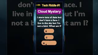 Tech Riddle #1 – I live in the sky but I'm not a bird. What am I? 🔍 #Shorts