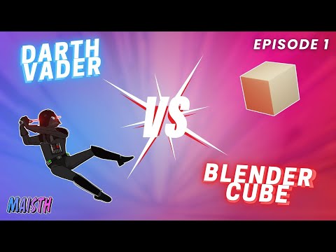 Darth Vader vs Blender Cube (Animation) -  Episode 1