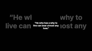 Purpose & Strength | Friedrich Nietzsche  #quotes