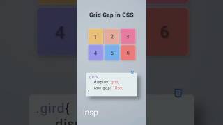 " Create a Grid Gap in CSS " #csstutorial #csslearn #csscoding #cssproperty #cssshorts #css3
