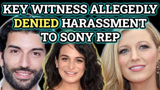 Key Witness Allegedly Denied Justin Baldoni "Harassed" Her to Sony Rep (Full Deposition Part 2)