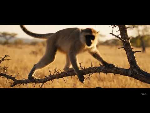 🐒 Monkey Outsmarts a Leopard in the Wild 🐆 | Savanna Survival#WildlifeMoments