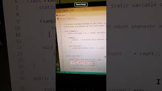 Static Variable in Java #RSbits #RamaScript #Java