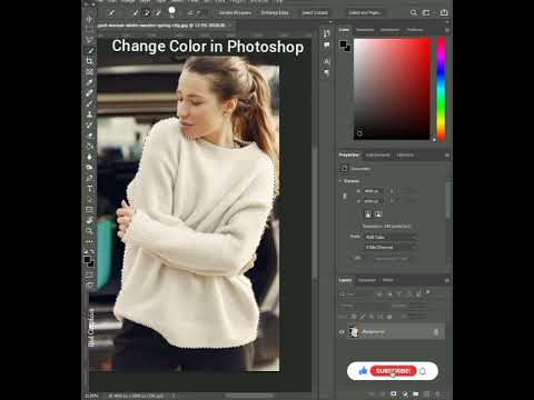 How Change Dress Color in Photoshop | Color change  #PhotoshopHacks #graphicdesign #shorts