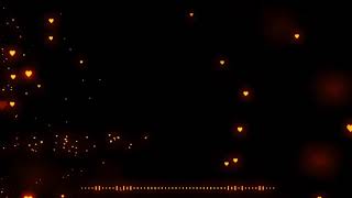 B12 Golden Heart Black Screen Video Editing Template