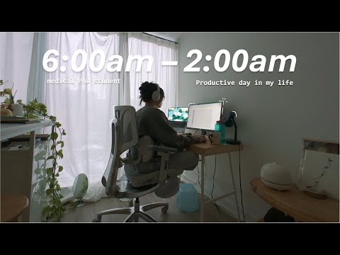 study vlog: 6am-2am first day of school, daily routine, what I ate, immunology student